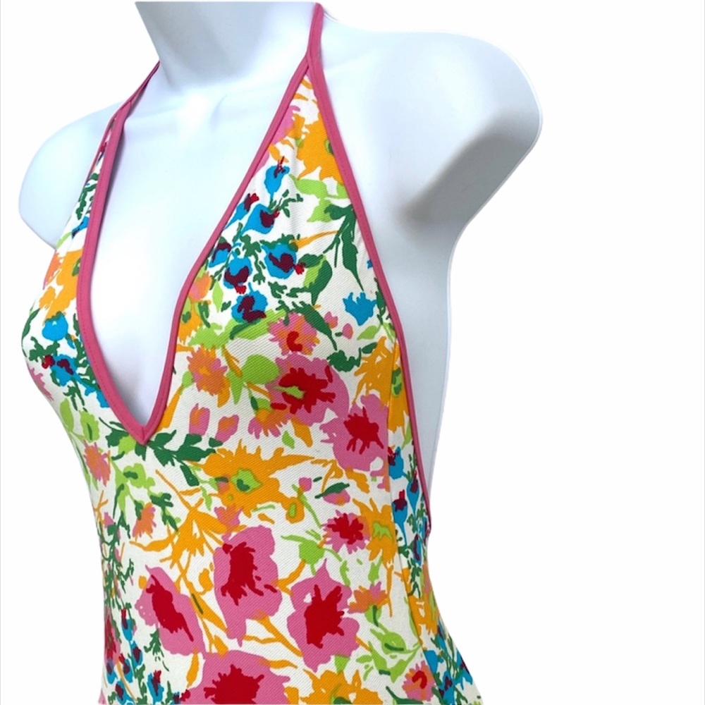 One Piece Deep V neck backless Swimsuit Small - Picture 2 of 15